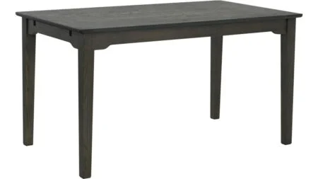 AKER Matbord 140×80, brunlackad ek – Dina Möbler
