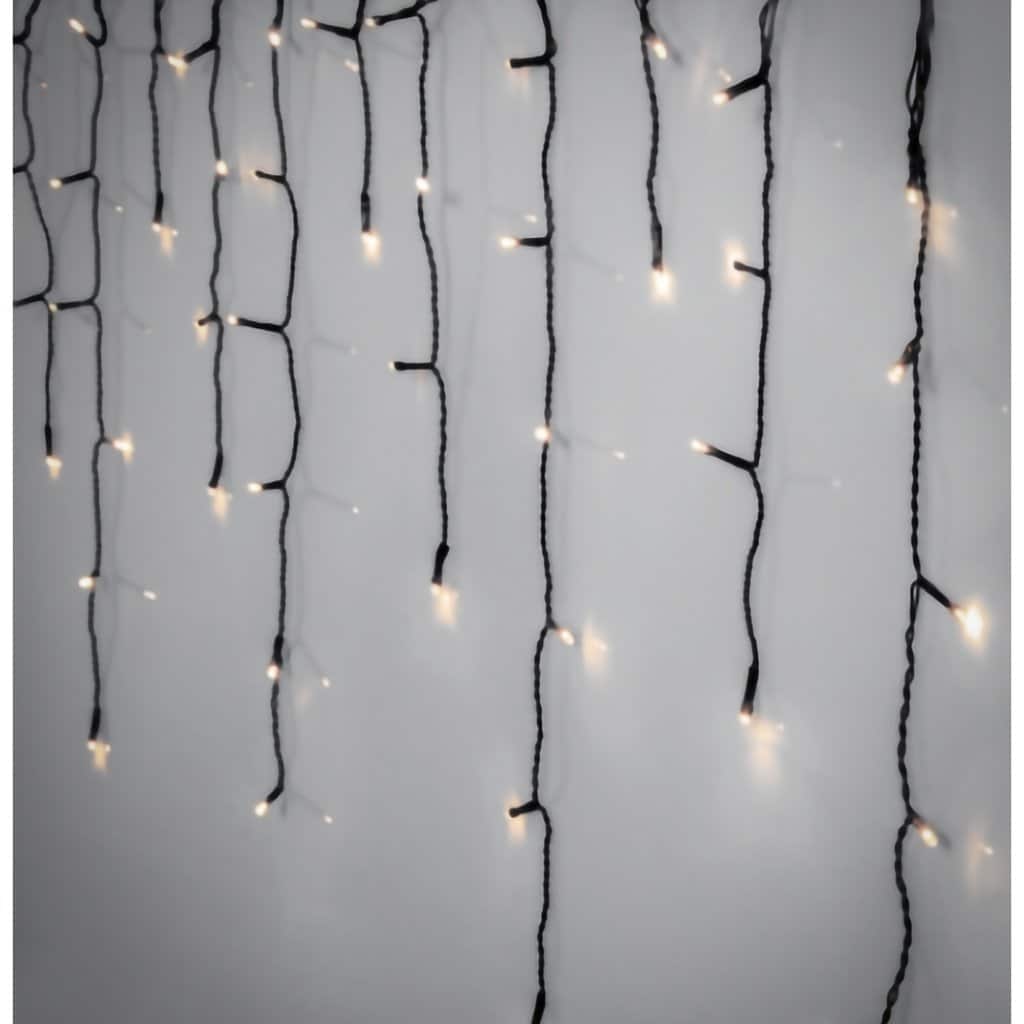 Ljusslinga/Istappsslinga Crispy Ice White - LED - 590x55cm - Star Trading