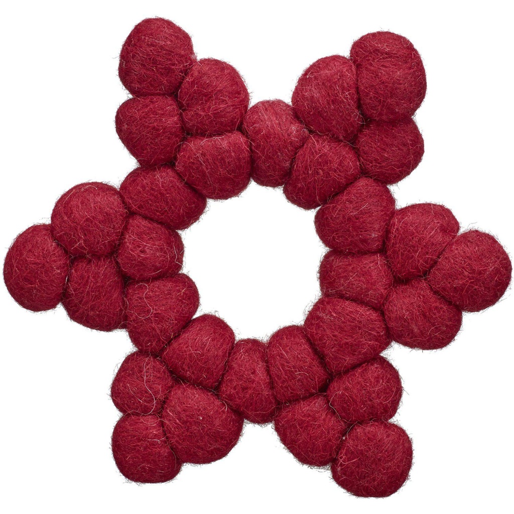Clara Grytunderlägg Röd 20cm