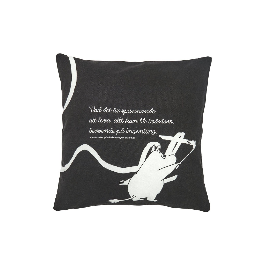 Tvärtom Kuddfodral Svart 45x45cm