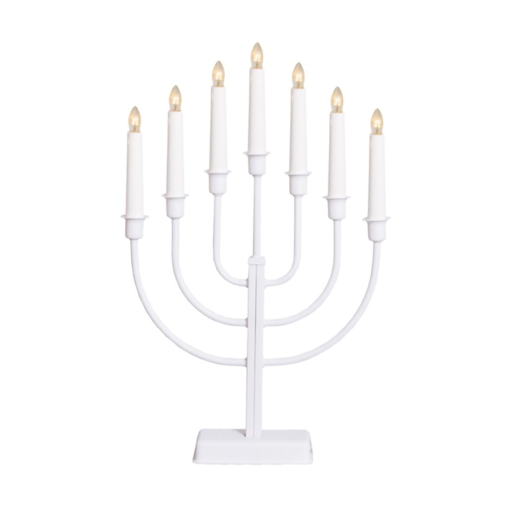 Ljusstake/Elljusstake Kristina - 31x47cm - Vit - Star Trading
