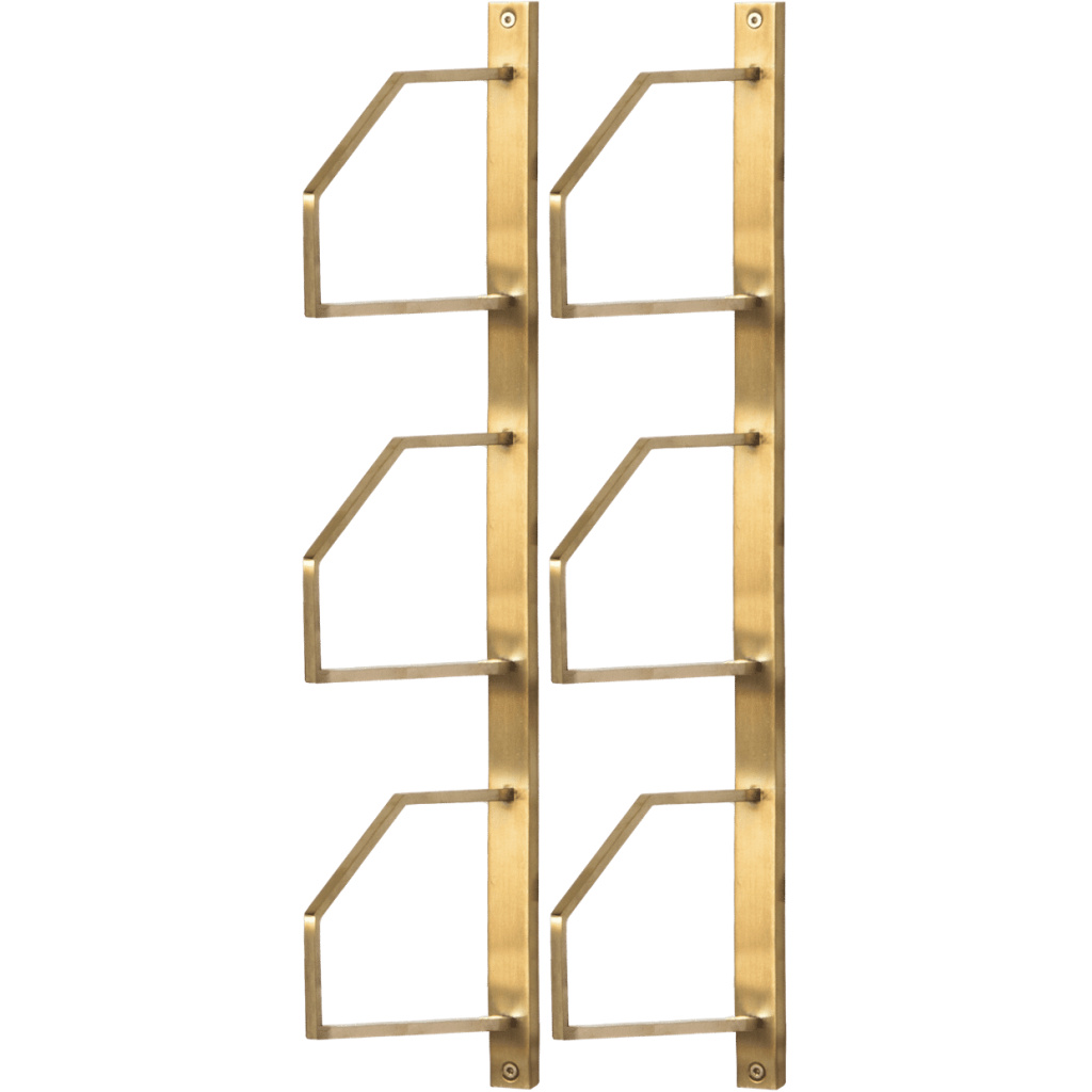Square väggkonsol guld