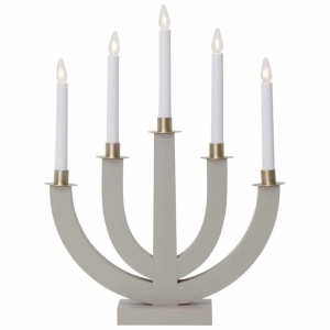 Ljusstake/Elljusstake Eli - 37x47cm - Beige/Guld - Star Trading