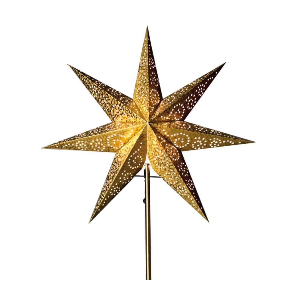 Julstjärna - Antique - 48x48x14cm - Guld - Star Trading