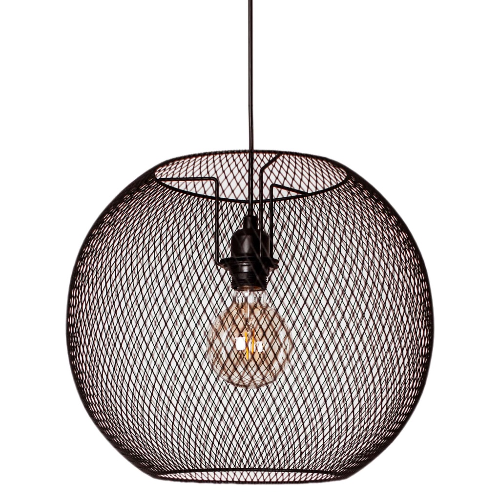 Cage taklampa Ø40cm svart