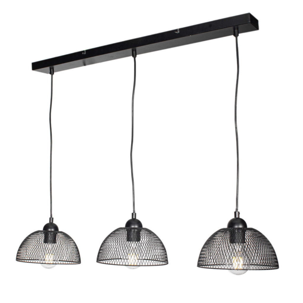 Cage taklampa 3-armad svart