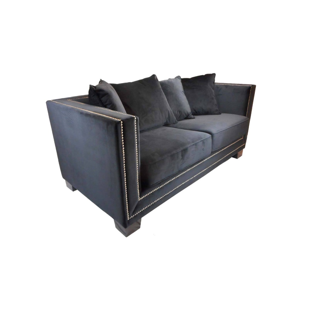 Cloude 2-sits Soffa Svart Sammet
