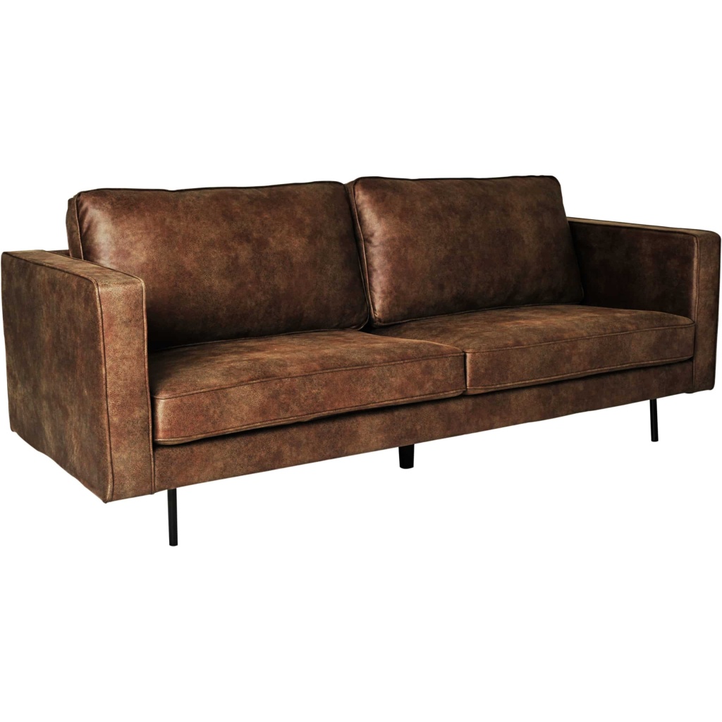 Texas 3-sits Soffa i Brunt Tyg