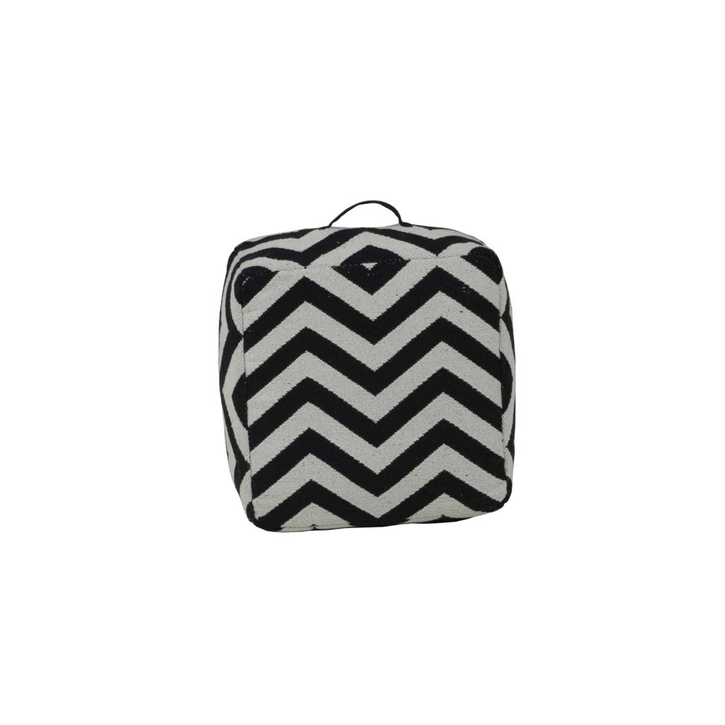 Zigzag Puff med handtag