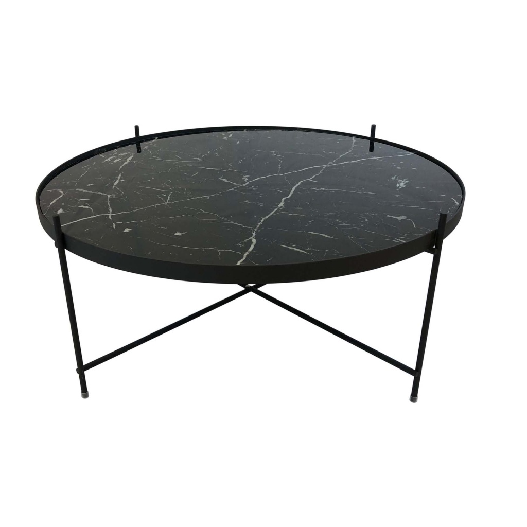 Grace soffbord Ø82cm Svart
