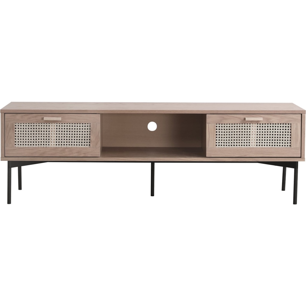 RAFFELS Tv bänk, natur ek, 160