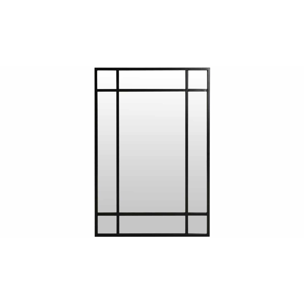 MANHATTAN Spegel i metall,200×100 Svart