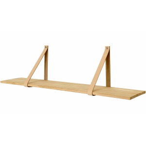 Frikk Vägghylla 100 cm Vitoljad Ek
