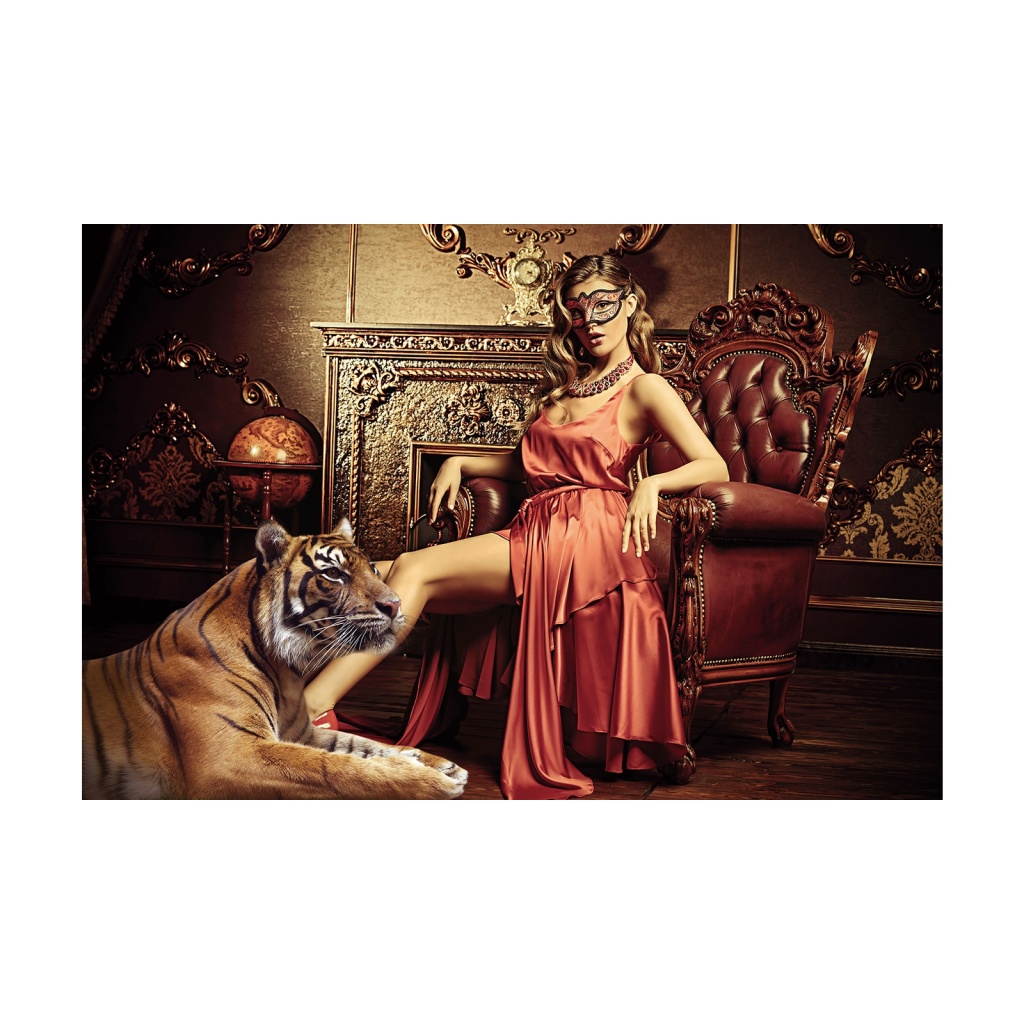 BILDE Red Silk, 150x100, glas
