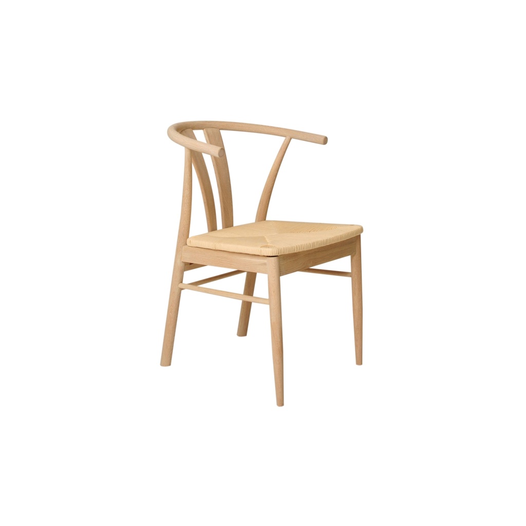 Chiba Stol Vitpigmenterad Oljad Ek 2-pack
