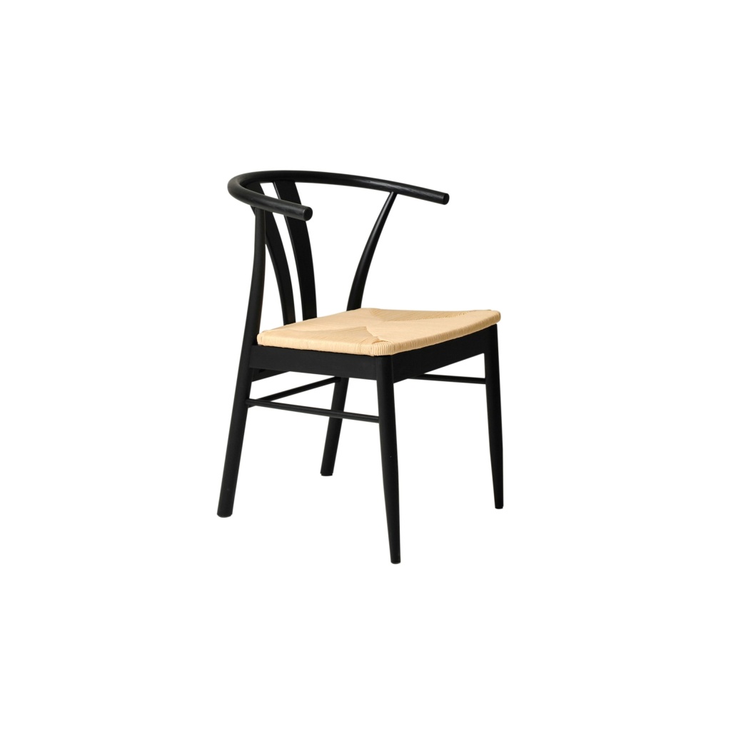 Chiba Stol Svart Ek 2-pack