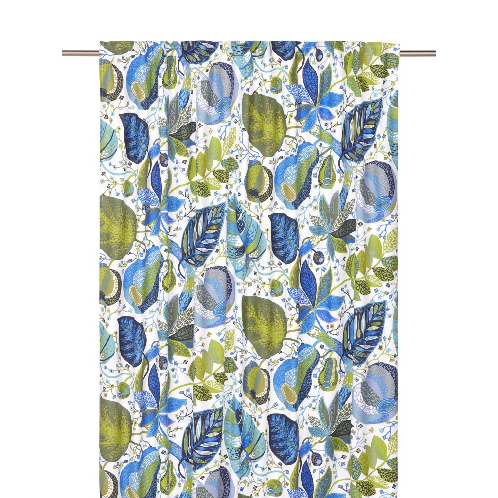 A&E Gardin 2P Blå 2x145x250cm