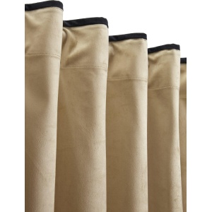 Enya Gardin 2P Gul/Svart 2x135x285cm