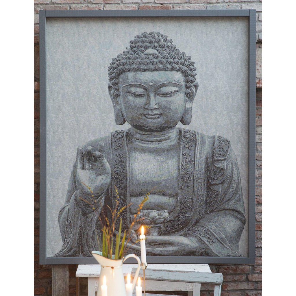 Buddha Bonad Grå 136x150cm