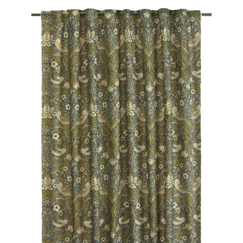 Vilja Gardin 2P Grön 2x130x250cm