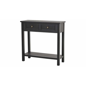 Bristol Konsollbord 2 Lådor Antiksvart