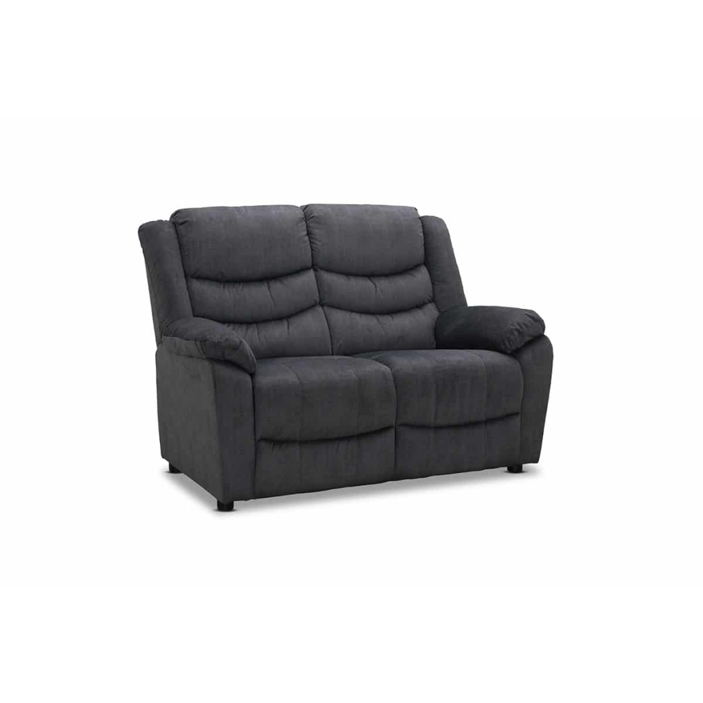 Grå 2-sits Reclinersoffa i tyg