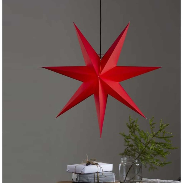 Julstjärna Ozen - 100 cm - Röd - Star Trading