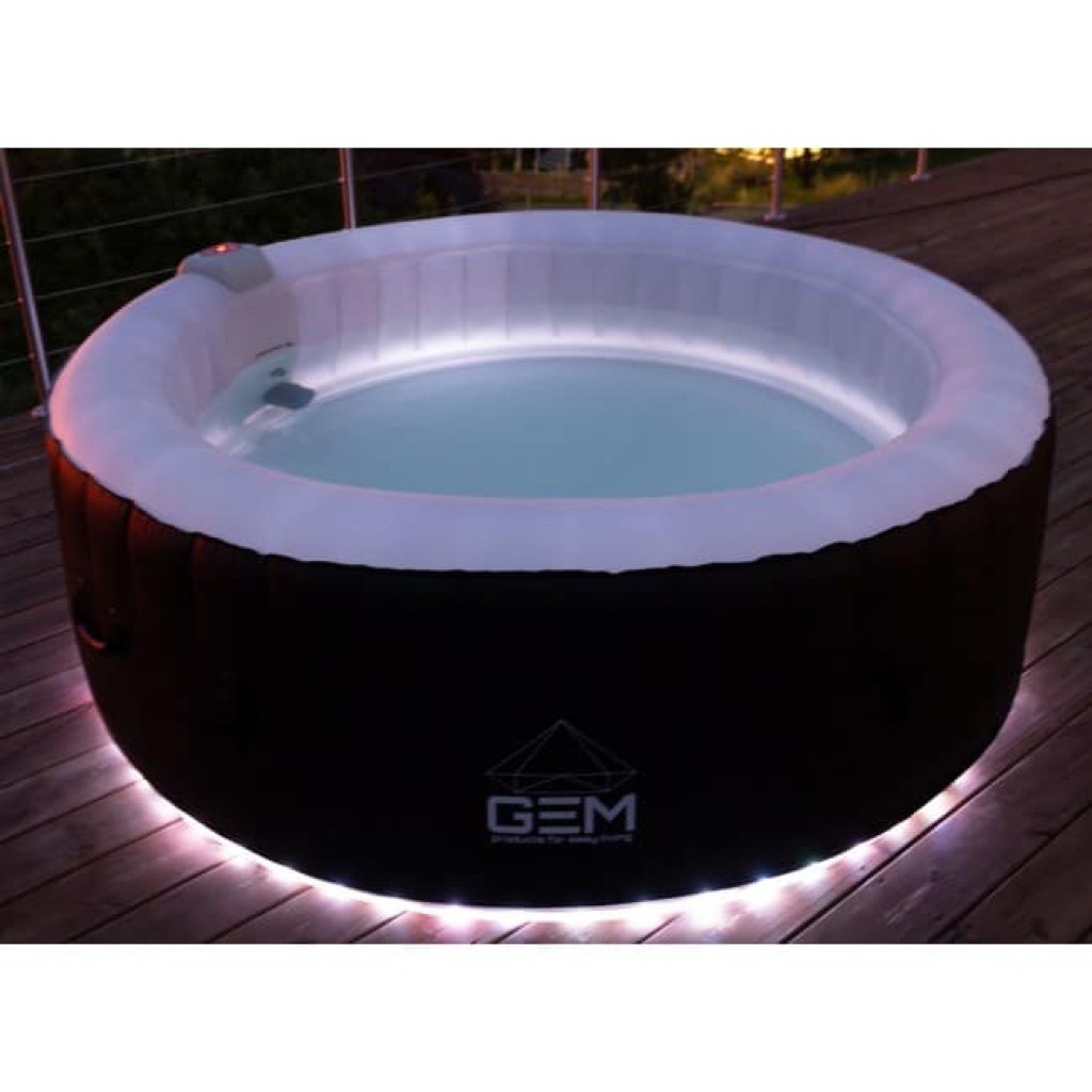 Uppblåsbart Spabad 3nds Classic 50018 vit innerdel med gratis Led-Slinga - 6 personer