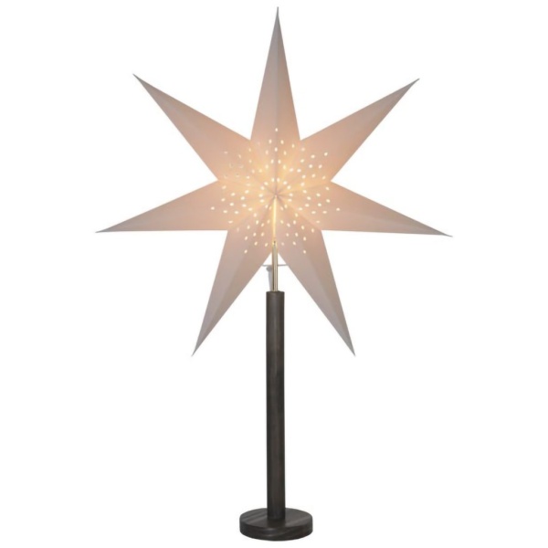 Julstjärna med Fot - Elice - 60x85cm - Brun - Star Trading