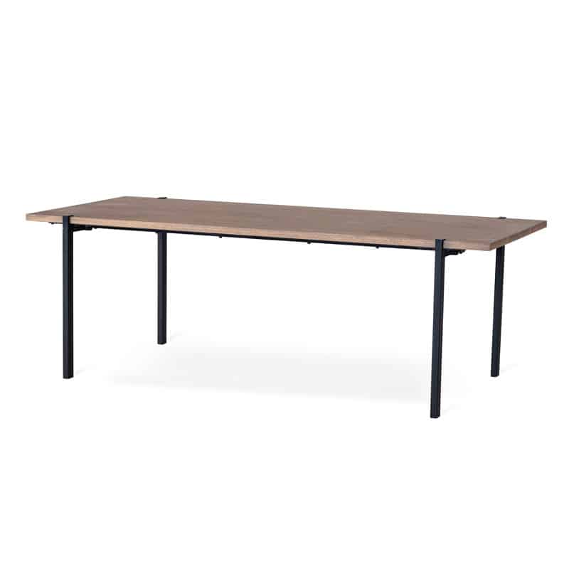 Aki matbord 220x95cm gråbetsad ek