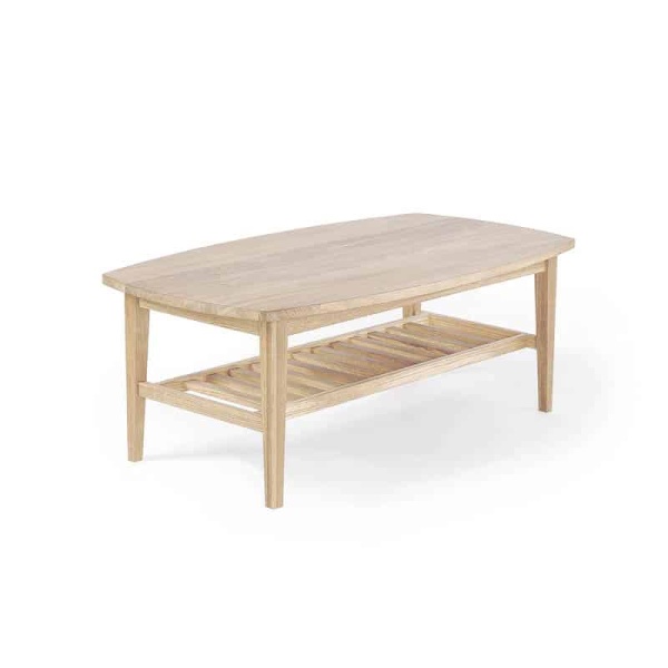 ALLEGRO soffbord vitoljad fanerad ek