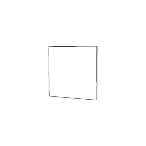Cube Dörr Låg Vitlack