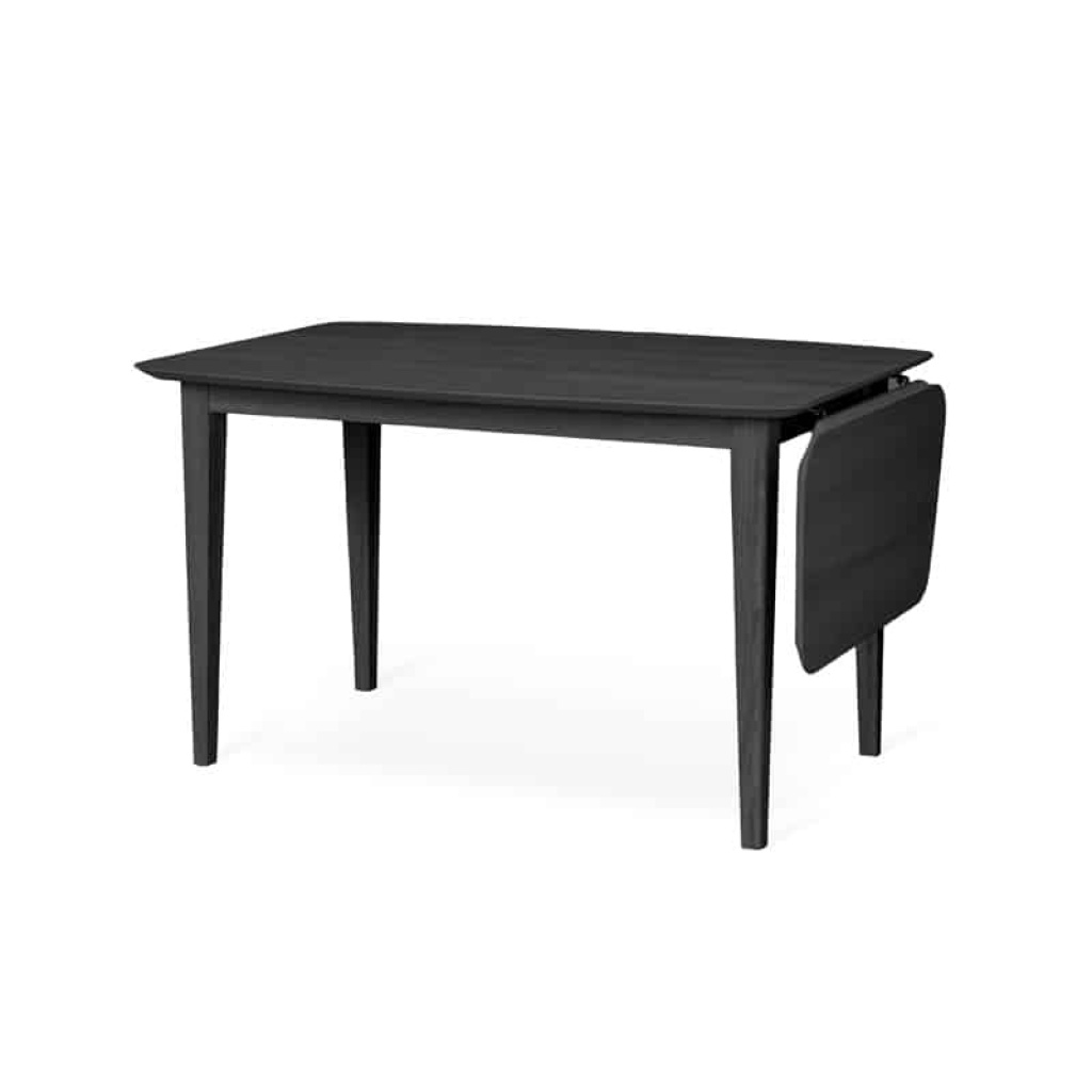 ELLA Matbord 125x85+40 cm svartbetsad ek