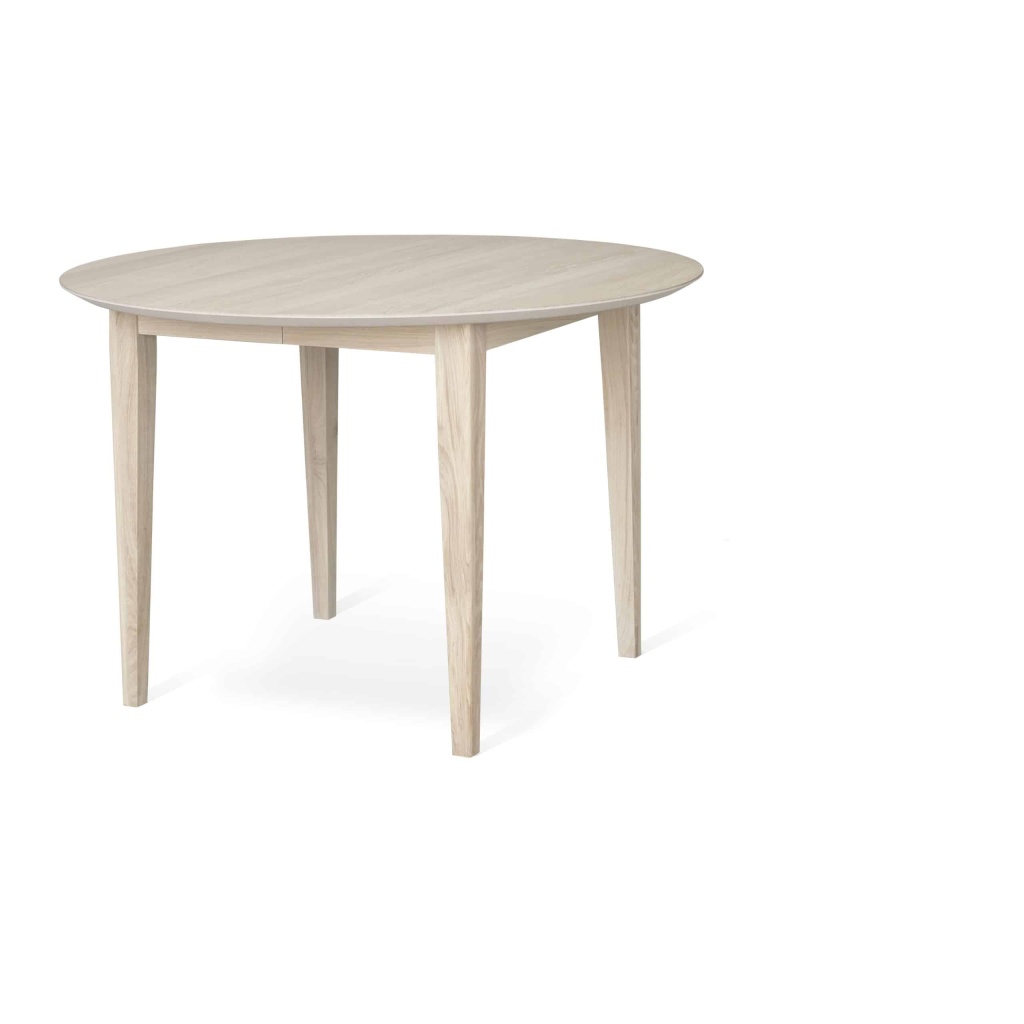 ELLA Matbord Ø 110 cm vitoljad ek