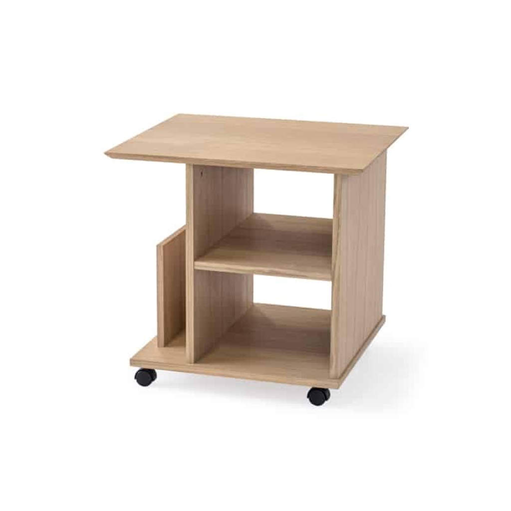 Moss Sidobord Vitoljat med Hjul