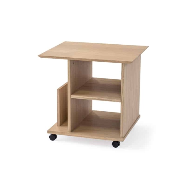 Moss Sidobord Vitoljat med Hjul