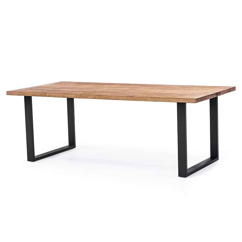 Narvik Matbord 210 cm Oljad Vildek Svart U-ben