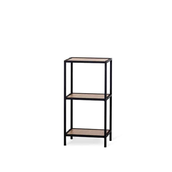 Steel Hylla 76 cm Svart Metall Utan Hyllplan