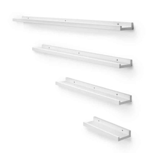 Zitti Tavelhylla 90 cm Vitlack