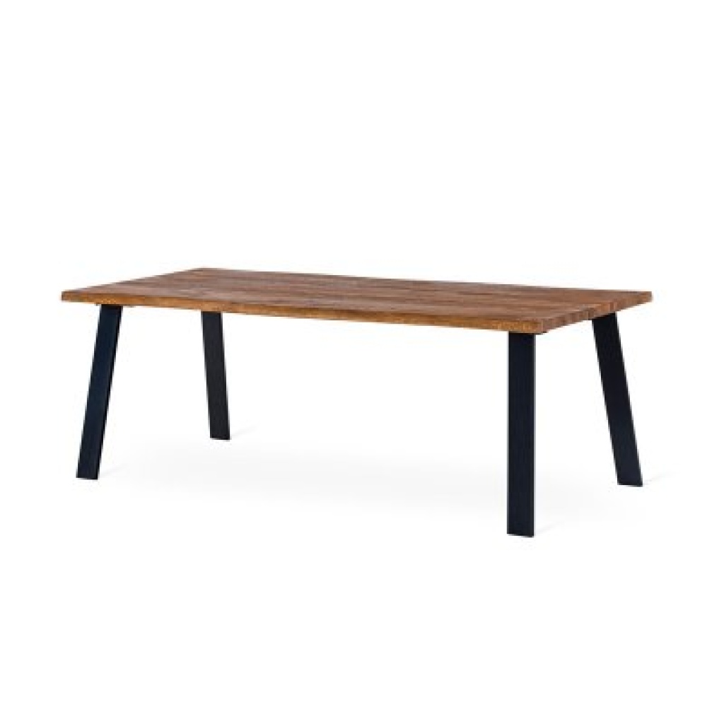 Exxet matbord i oljad ek med raka ben - 210x95cm