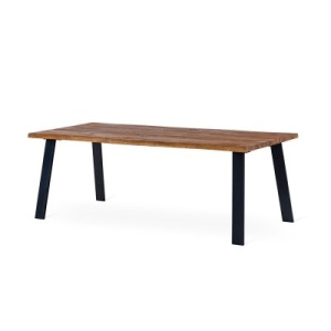 Exxet matbord i oljad ek med raka ben - 210x95cm