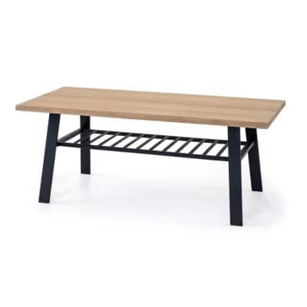 Fleet soffbord 130x60cm vitoljad ek