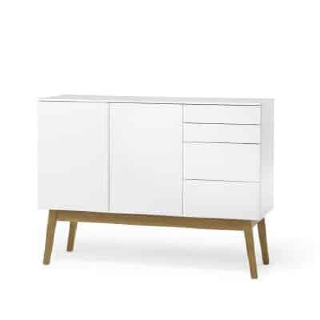 Mood Skänk/Sideboard 89x120cm Vit/ek