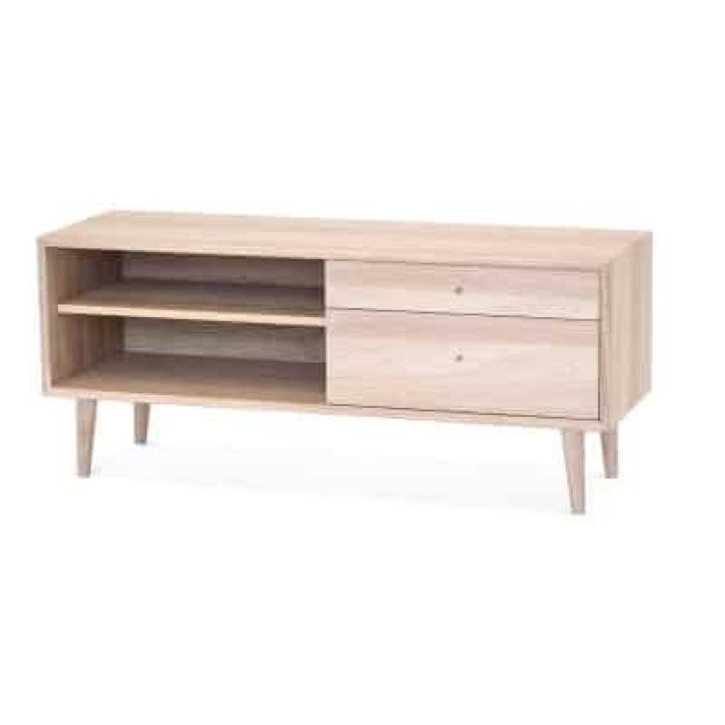 Nordik Mediabänk 39x120cm Vitoljad ek
