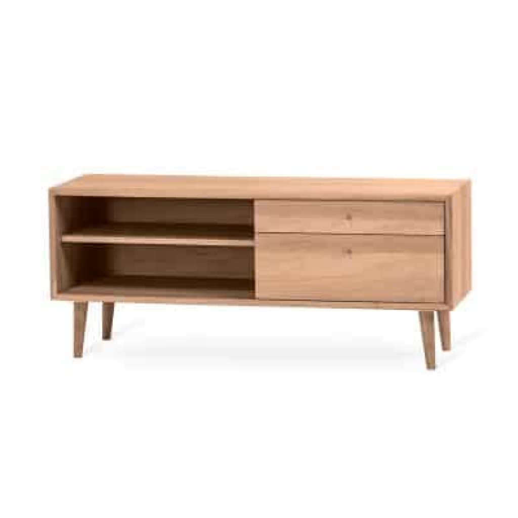 Scandi Mediabänk 39x120cm oljad ek