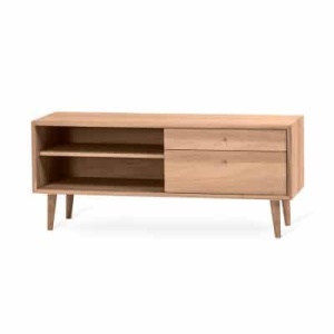 Scandi Mediabänk 39x120cm oljad ek