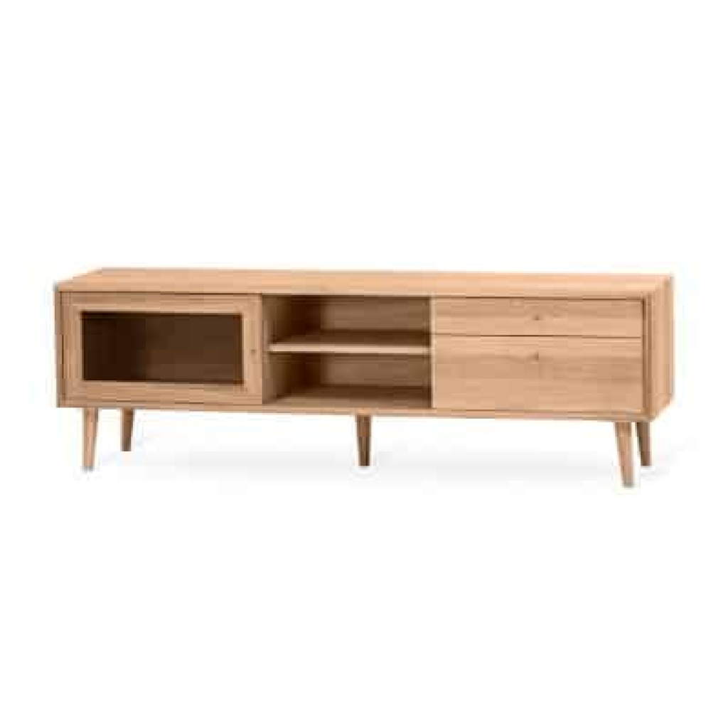 Scandi Mediabänk 39x160cm oljad ek