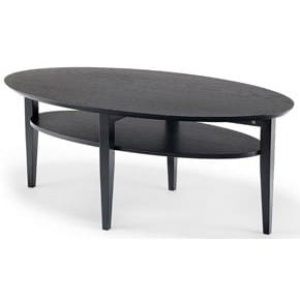 Tango Soffbord Ellips 130x70cm Svart