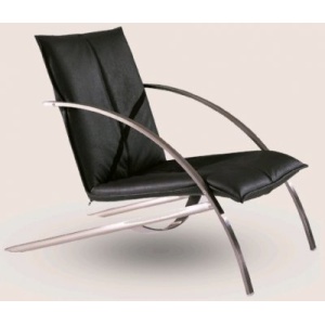 Sway Fåtölj Svart Skinn