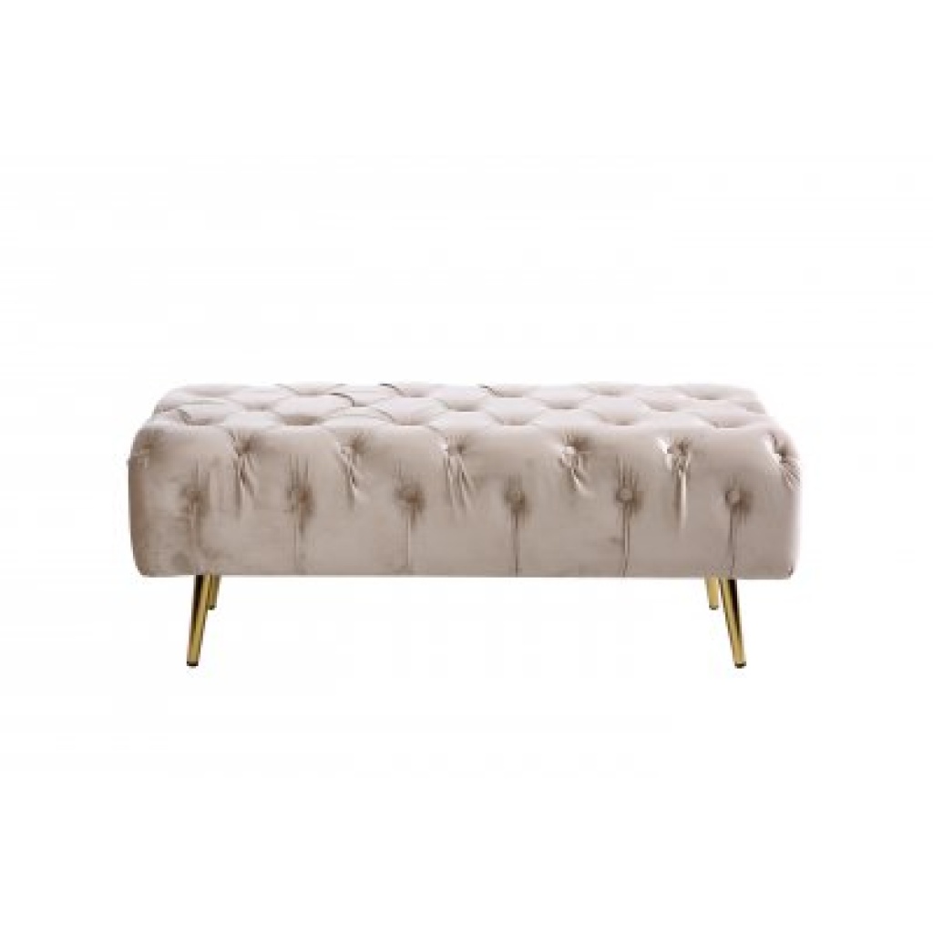 King Sitpuff 103cm Grå Sammet